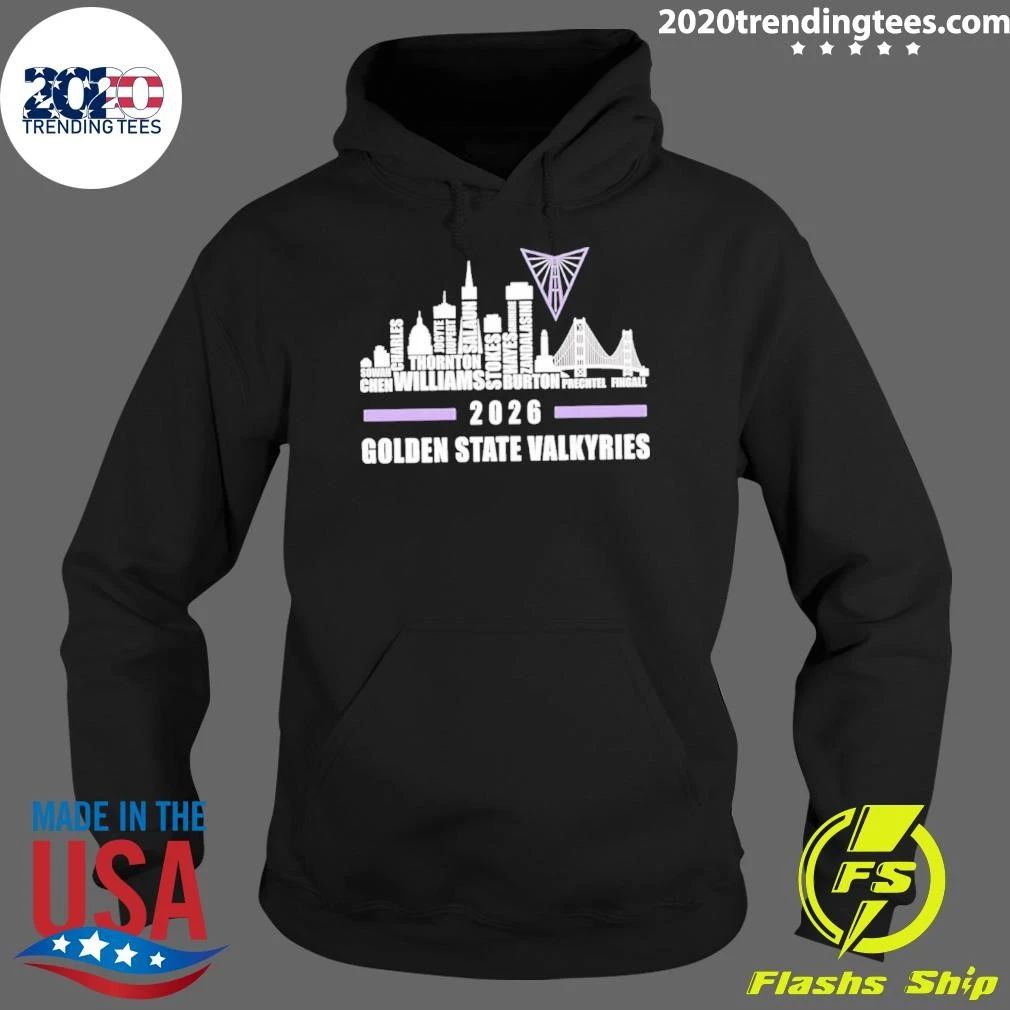 Golden State Valkyries 2026 Skyline Roster Shirt