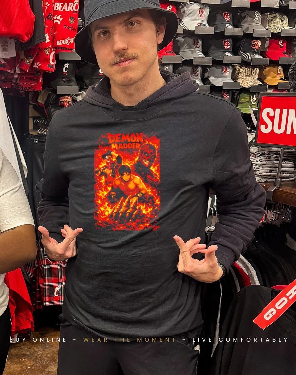 Demon Madder Kojio’s World graphic shirt