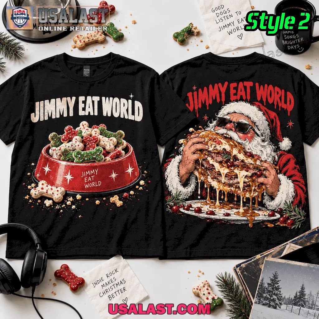 Jimmy Eat World Santa Ate My Christmas Dinner 3D T-Shirt