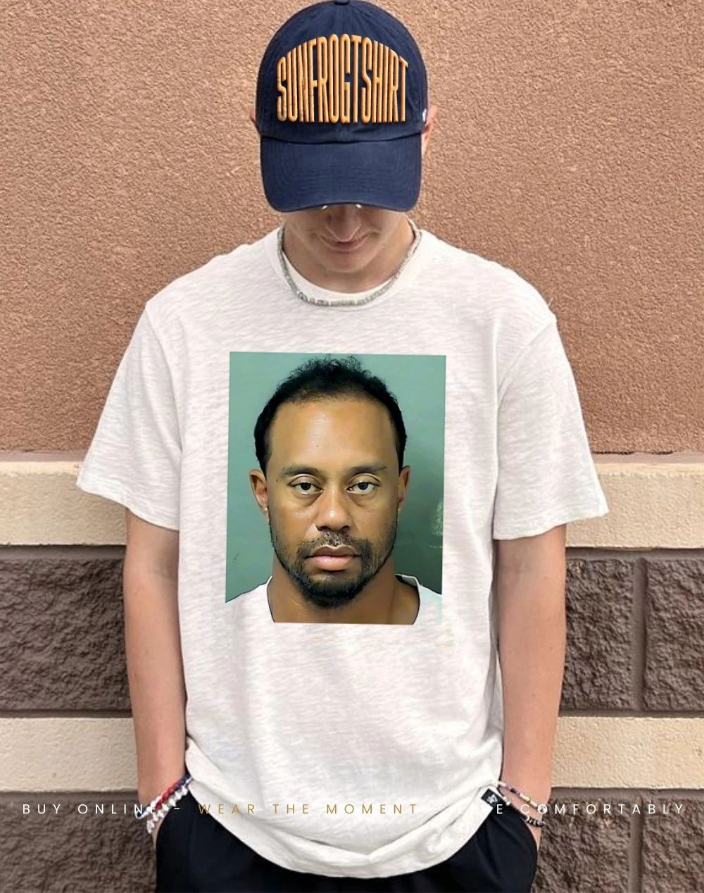 Tiger Woods Mugshot Shirt