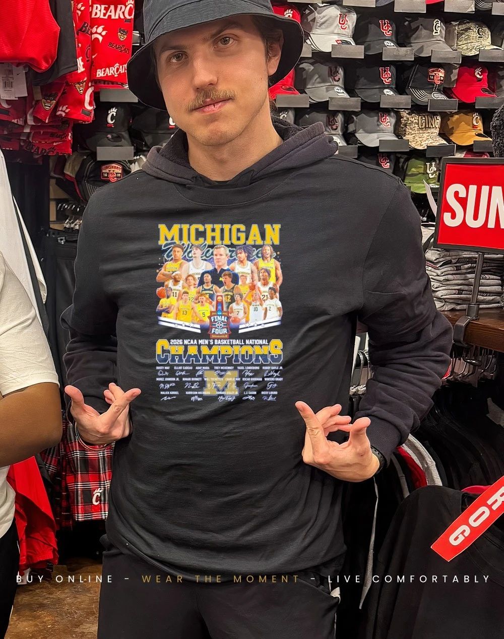Michigan 2026 Ncaa Men’s Basketball National Champions signatures shirt