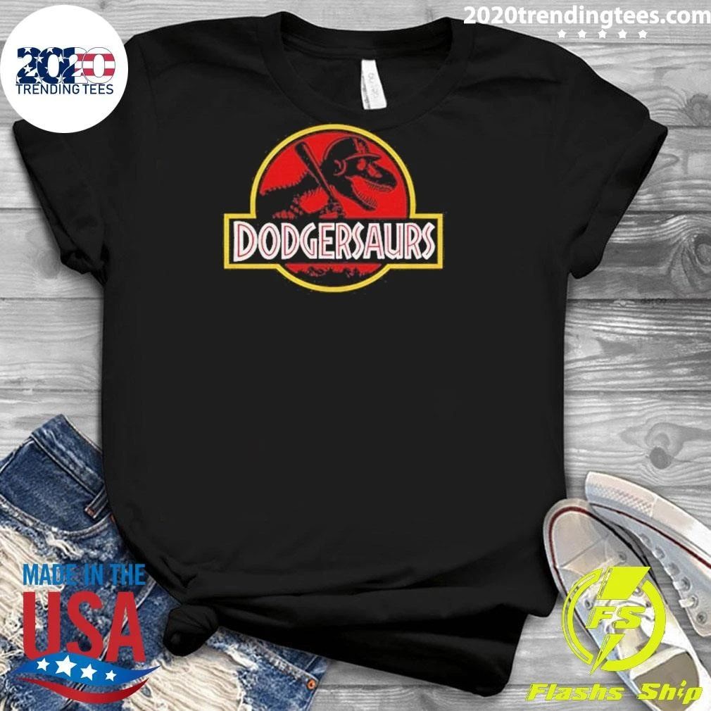 Dodgersaurs Dodgers Dinosaur Jurassic Style Shirt