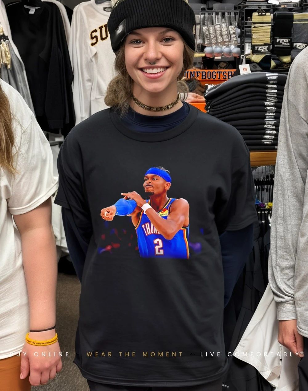 Shai Gilgeous-Alexander OKC Thunder 2026 meme graphic shirt
