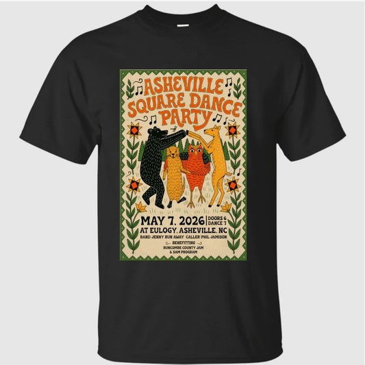 Asheville Square Dance Party 5-7-2026 Asheville NC Poster Shirt