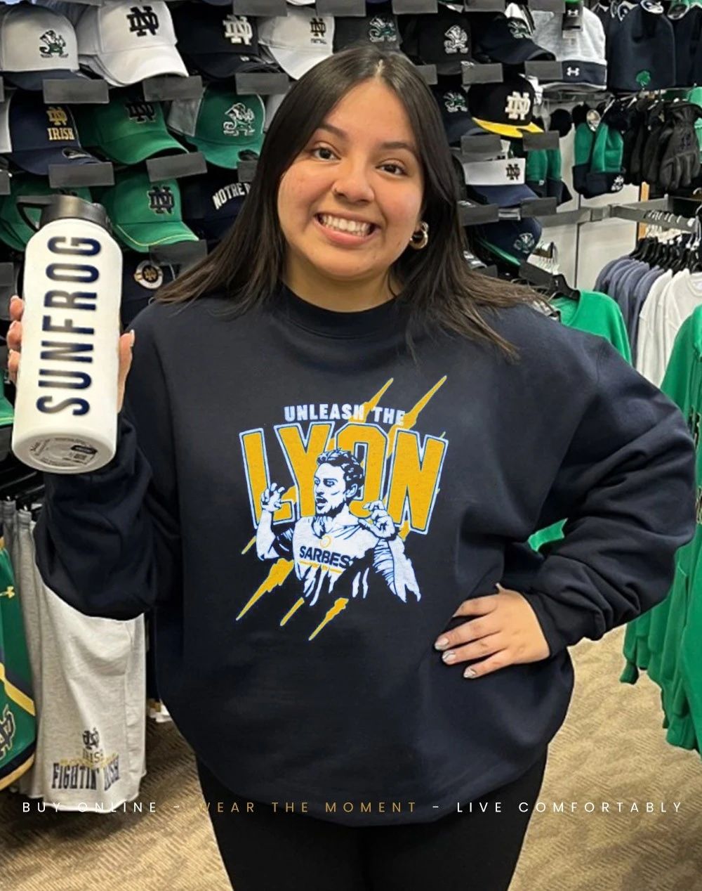 Buffalo Sabres unleash the Lyon Alex Lyon front and back shirt