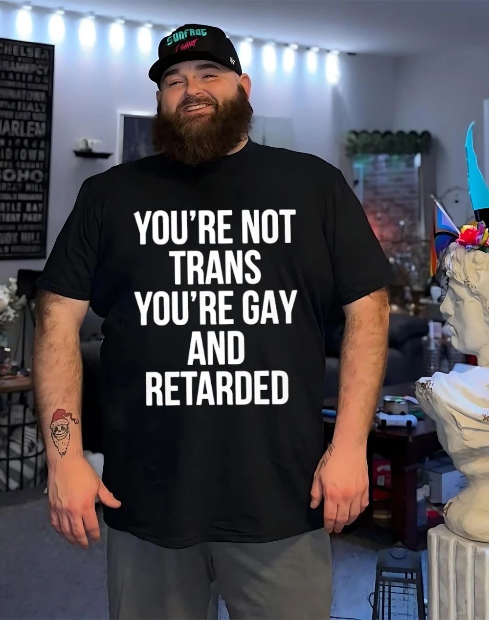 You’re Not Trans You’re Gay And Retarded Shirt