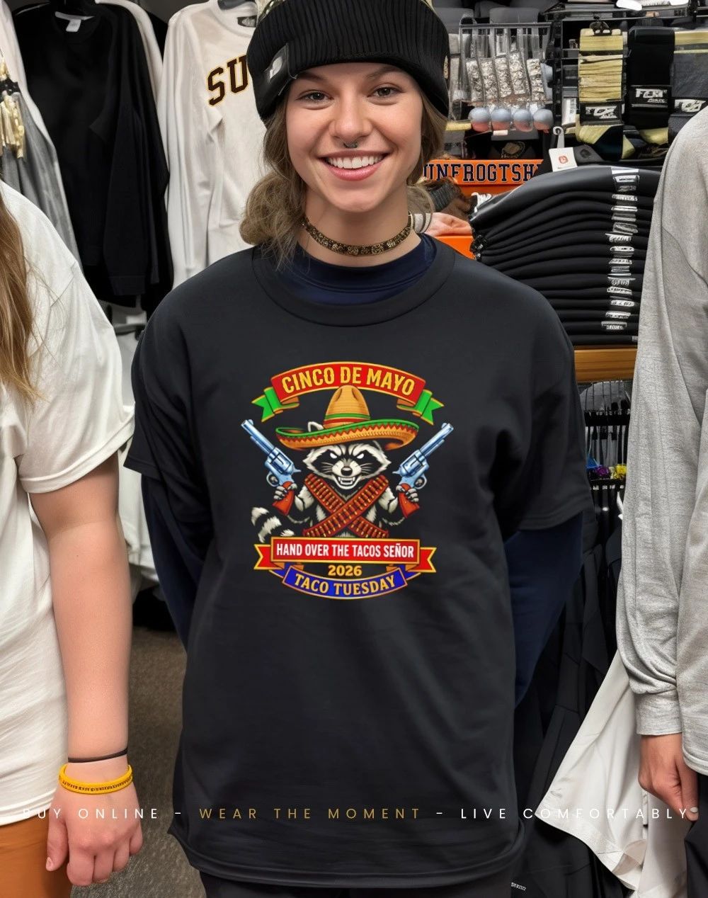 Cinco DE Mayo & Taco Tuesday Hand Over The Tacos Senor 2026 Raccoon shirt