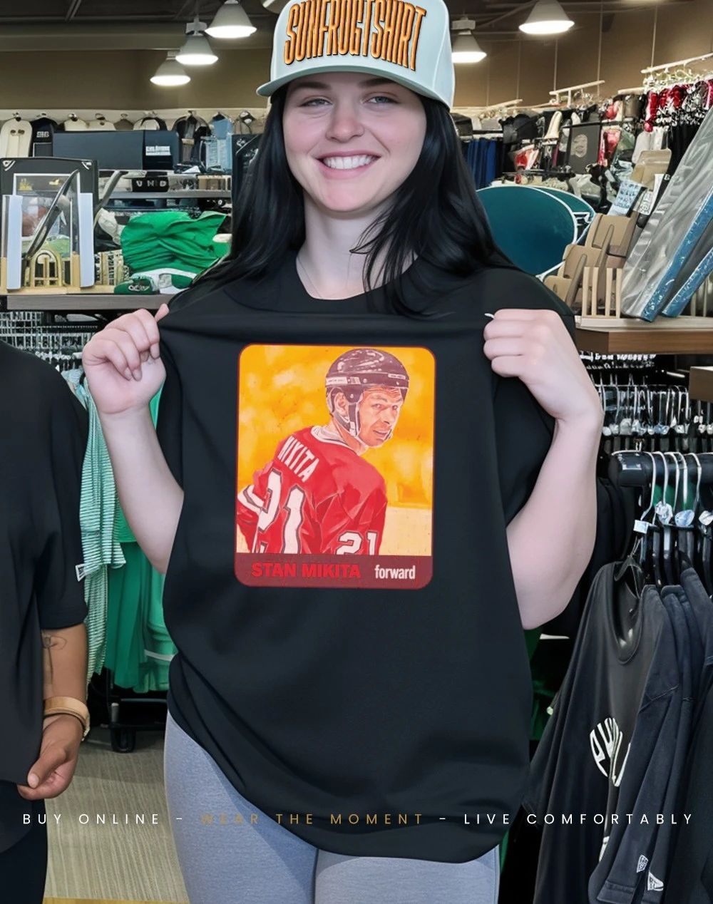 Tony Esposito Chicago Blackhawks Vintage Card shirt