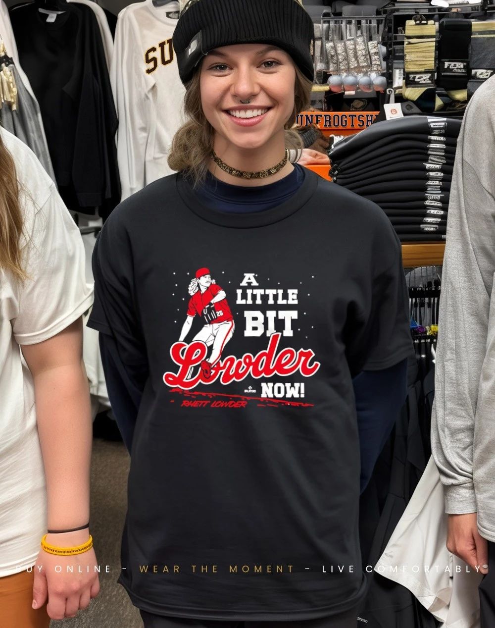 Rhett Lowder Cincinnati Reds A Little Bit Lowder Now shirt