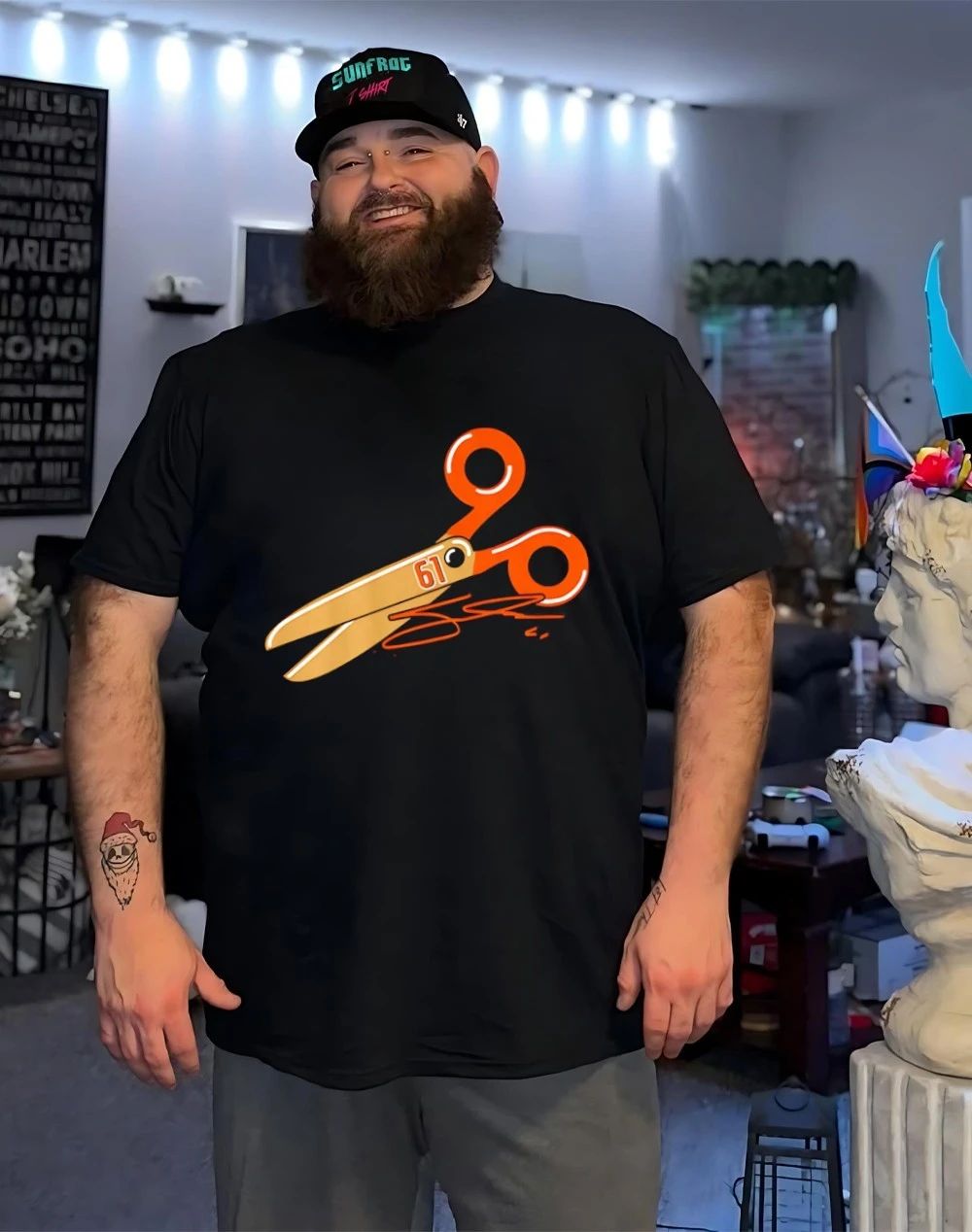 Cutter Gauthier Anaheim Ducks Scissors signature shirt