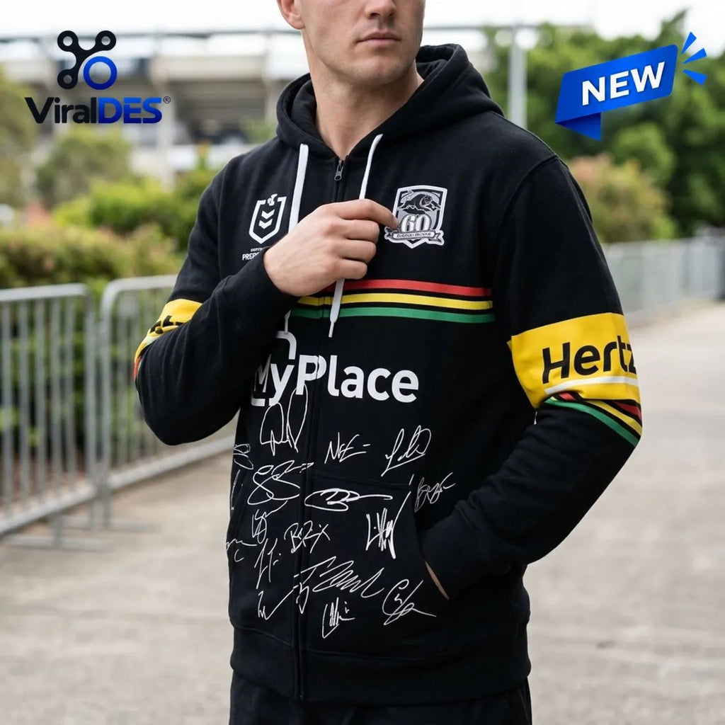 Penrith Panthers 2026 Black Signed Hoodie
