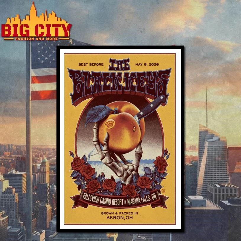 The Black Keys Niagara Falls ON 5-8-2026 Tour Poster Shirt