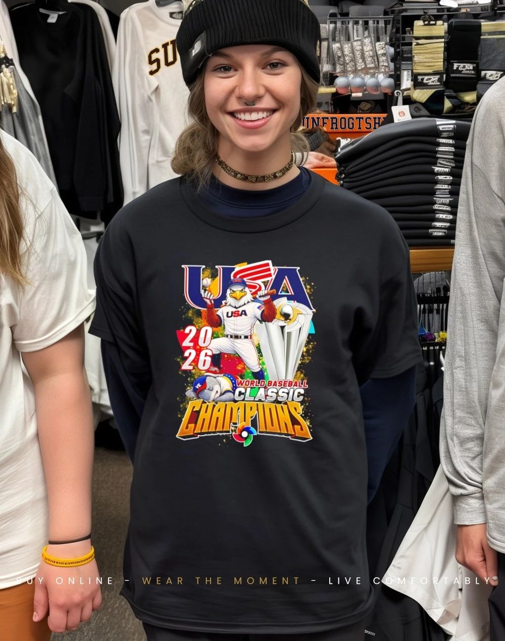 Team USA’s 2026 World Baseball Classic Champions mascot shirt