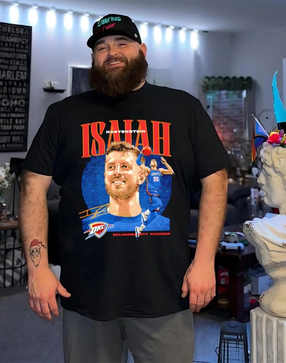 Isaiah Hartenstein Oklahoma City Thunder Dual signature shirt