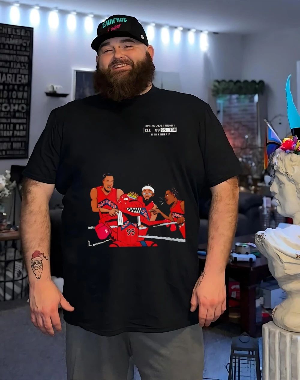 The Boxing Ring Raptors Baseball shirt