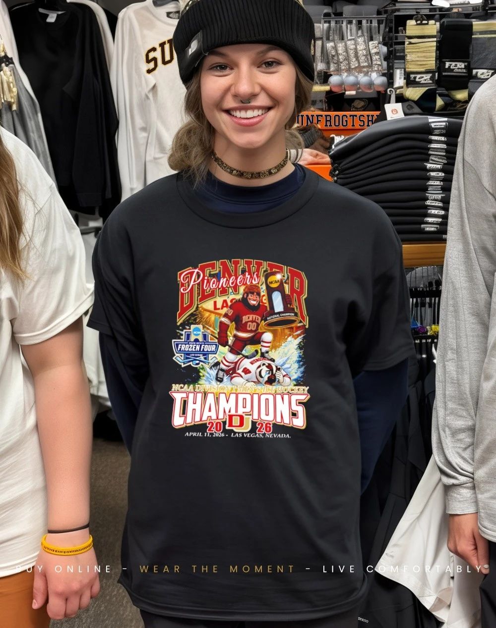 Denver Pioneers 2026 NCAA Men’s Ice Hockey National Champions mascot shirt