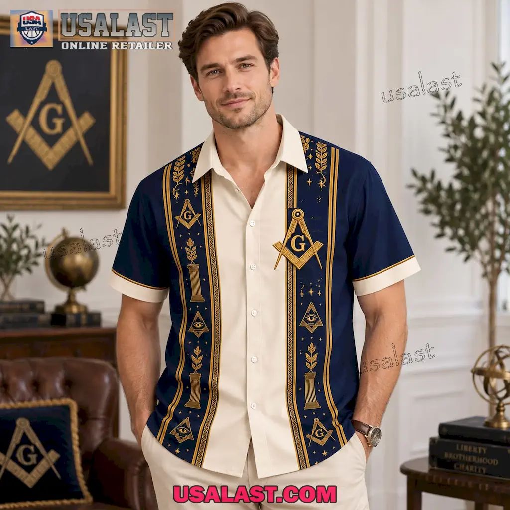 Freemasonry Masonic Brotherhood Virtue Knowledge Premium Hawaiian Shirt