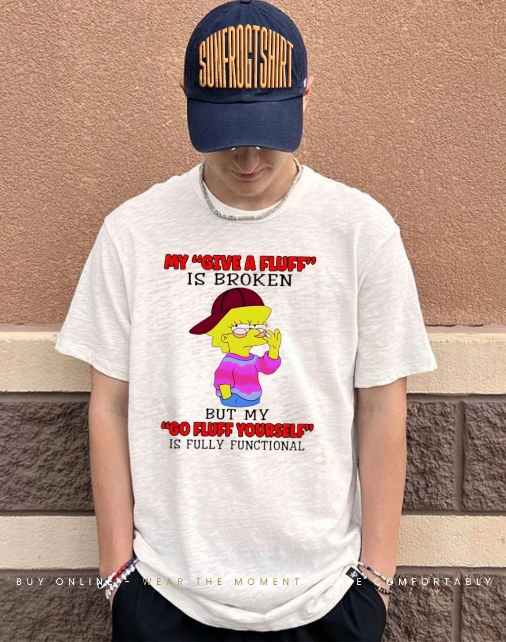 Simpsons my give a fluff is broken shirt