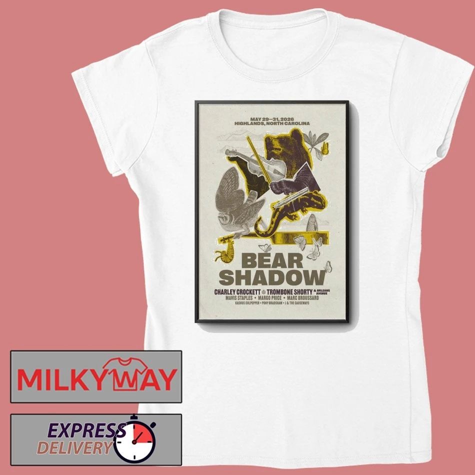 Bear Shadow Festival Poster Highlands NC May 29-31 2026 shirt