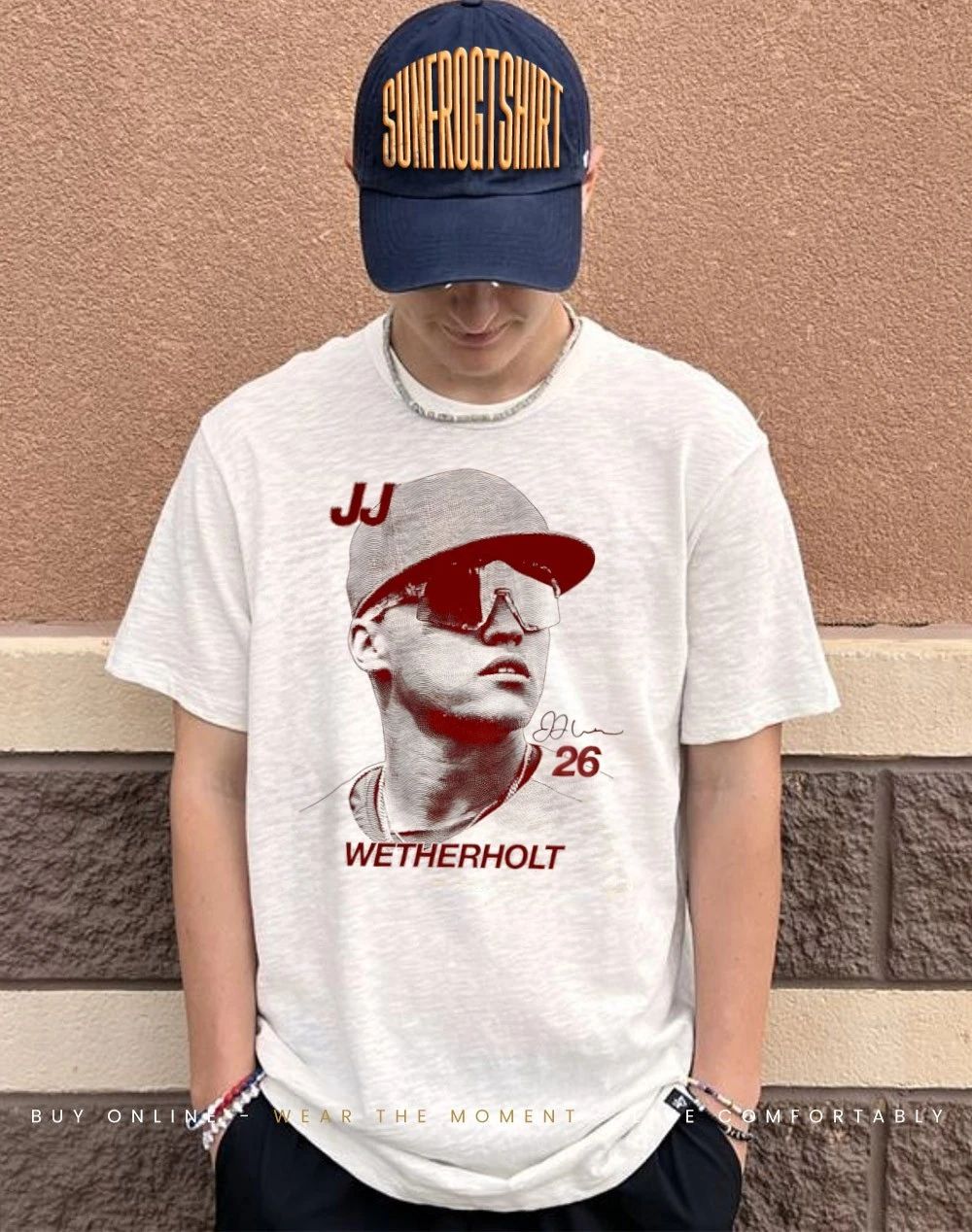 JJ Wetherholt St. Louis Cardinals signature big head shirt