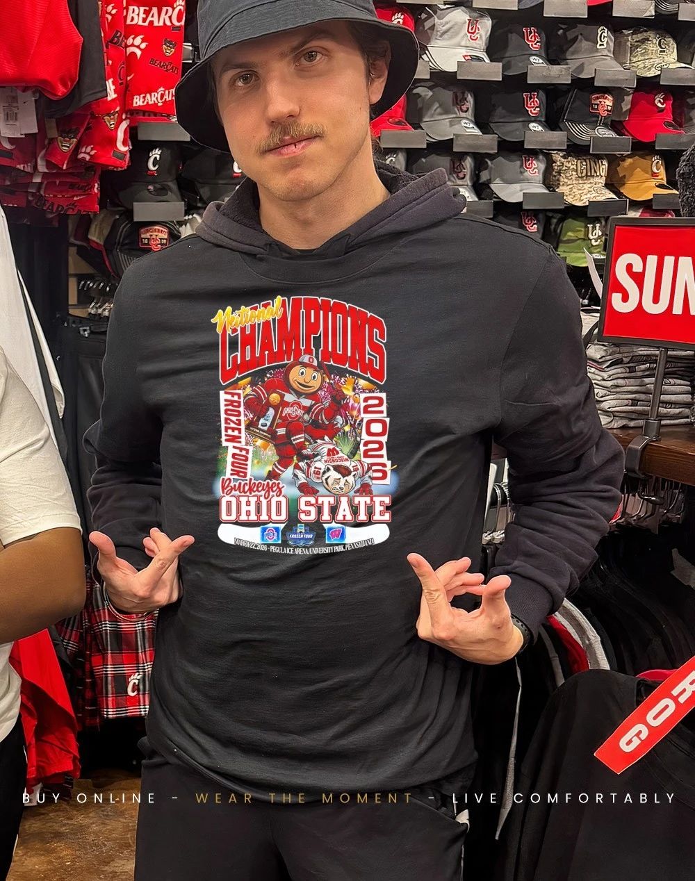 Ohio State Women’s Hockey National Champions Frozen Four 2026 mascot shirt