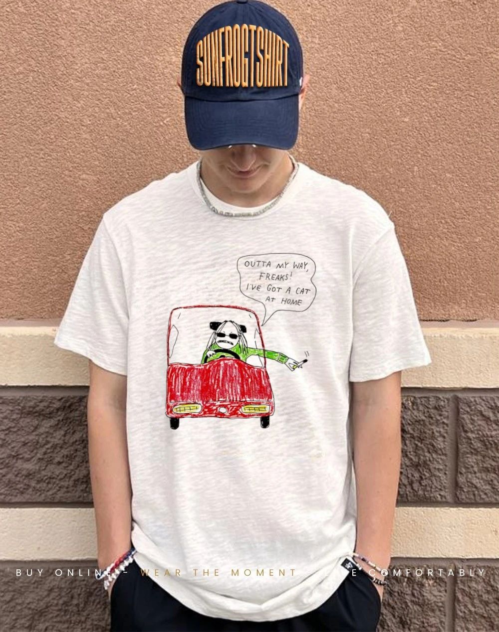 Outta my way freaks I’ve got a Cat at Home paint shirt