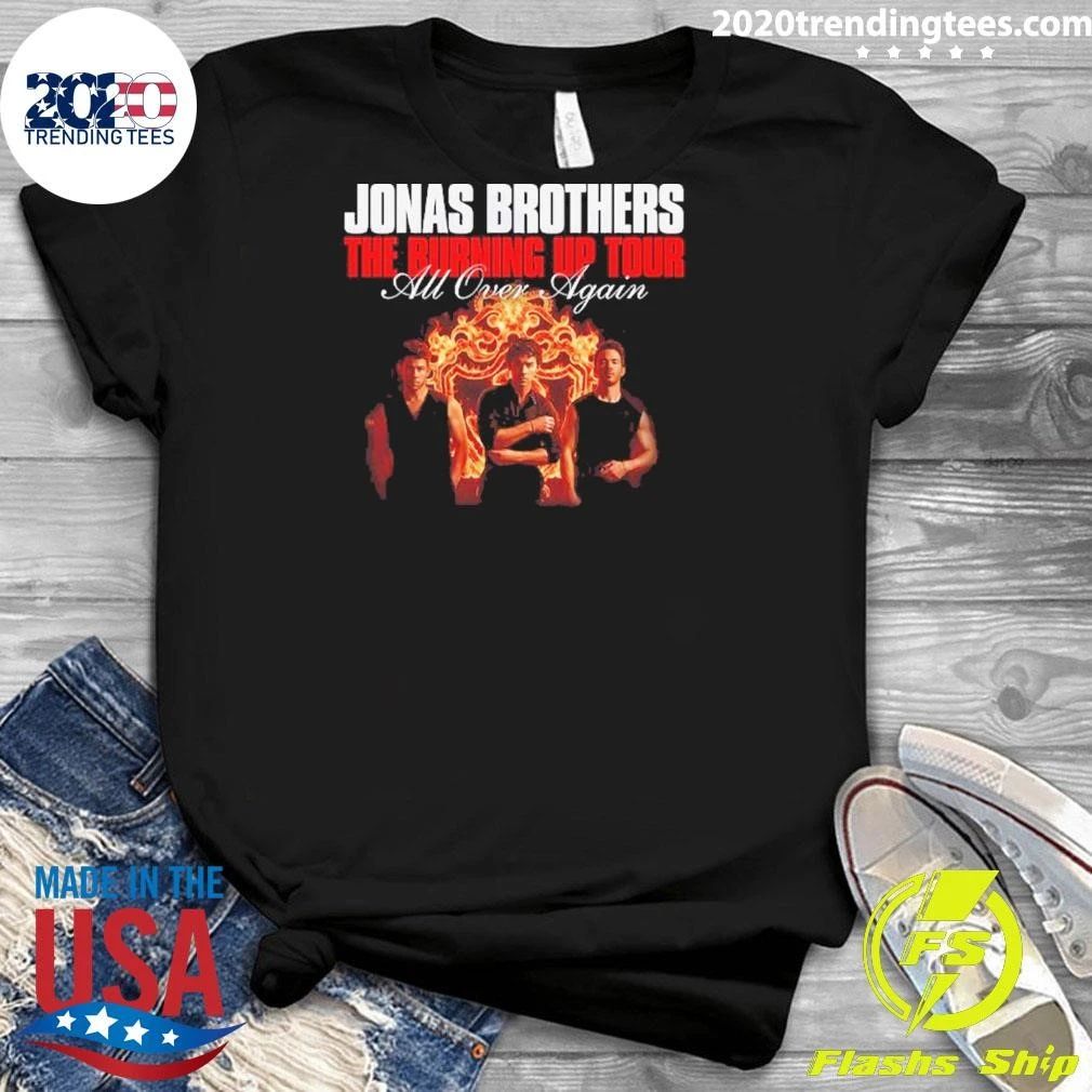 Jonas Brothers Buffalo NY City Tee 2026 Live At Keybank Center October 20 2026 Burning Up All Over Again Shirt