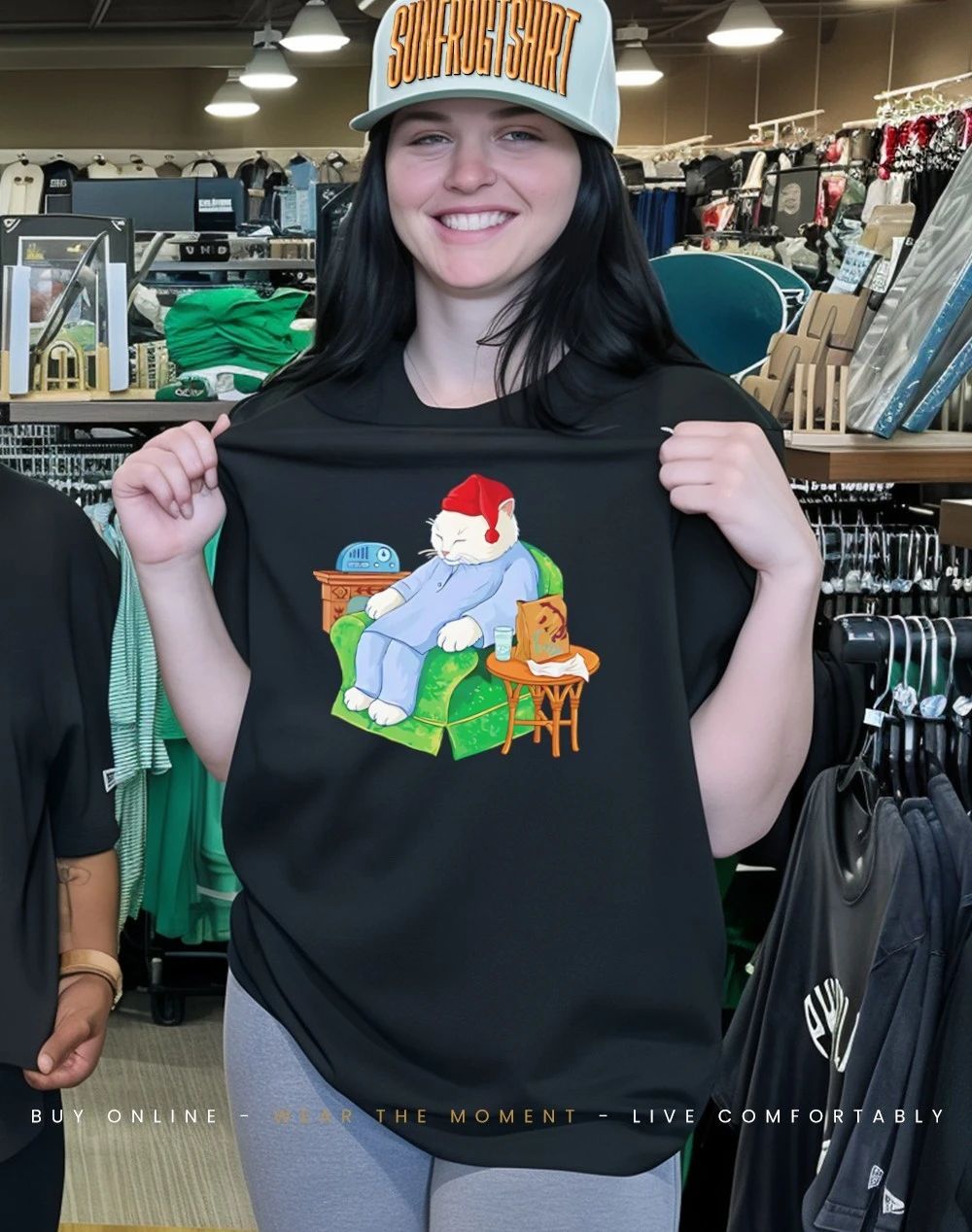 Sleepytime Tacos Cat cartoon shirt