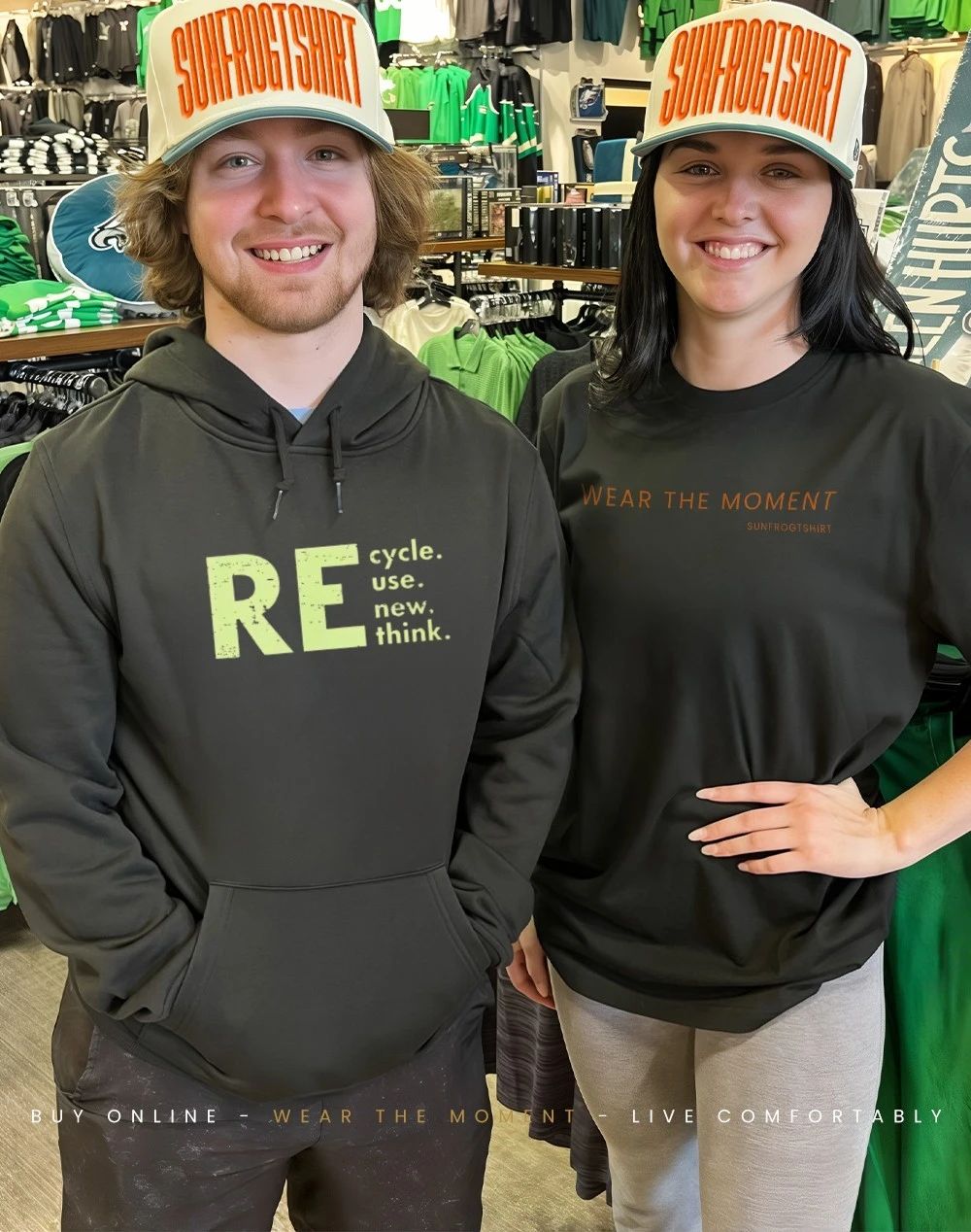 RE Think Green Cycle Use New Think shirt