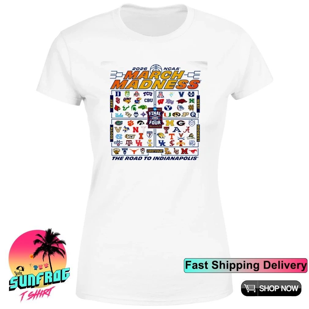 2026 NCAA March Madness 68-Team logos shirt