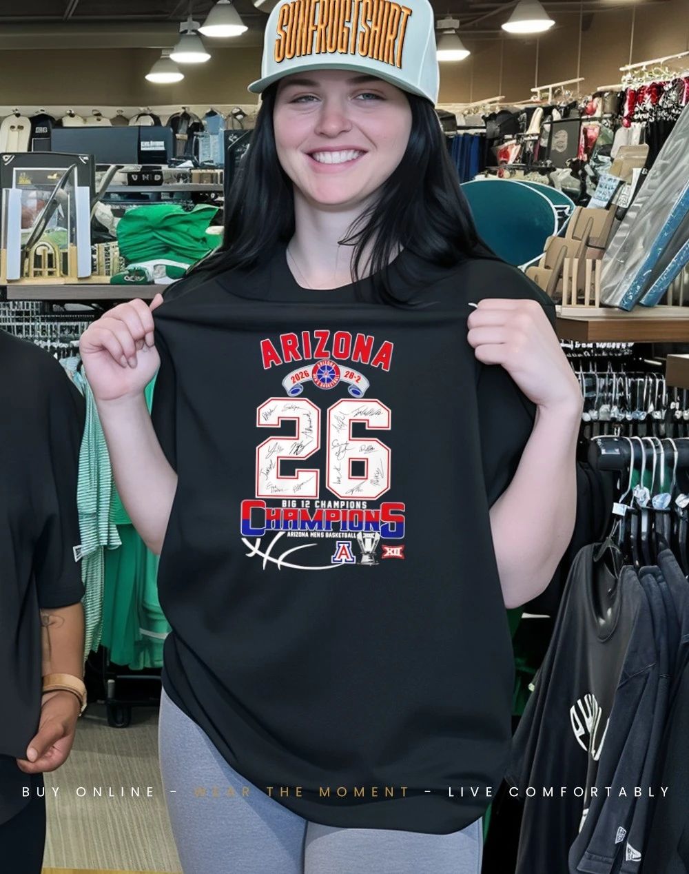 Arizona Men’s Basketball 2026 Big 12 Champions 28-2 signatures shirt