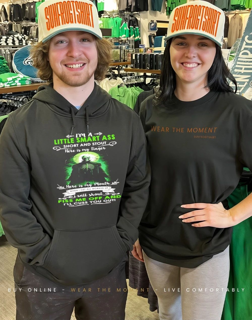 I’m a little smart ass short and skull shirt
