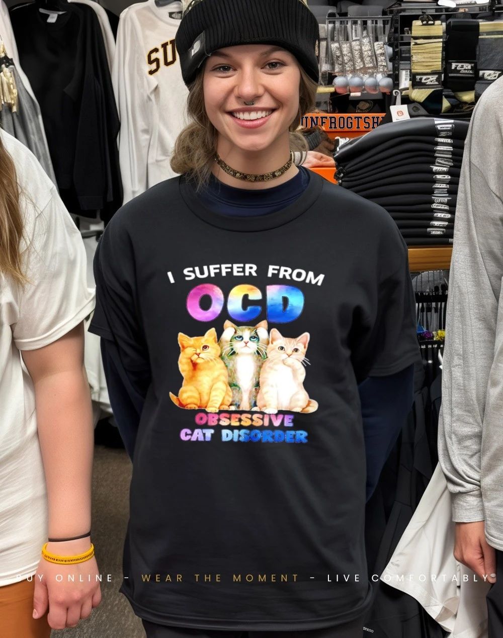 Cats I suffer from OCD Obsessive Cat Disorder shirt