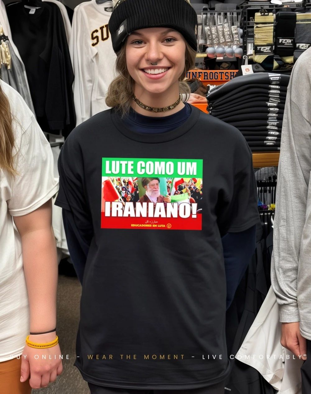 Fight like an Iranian photo shirt