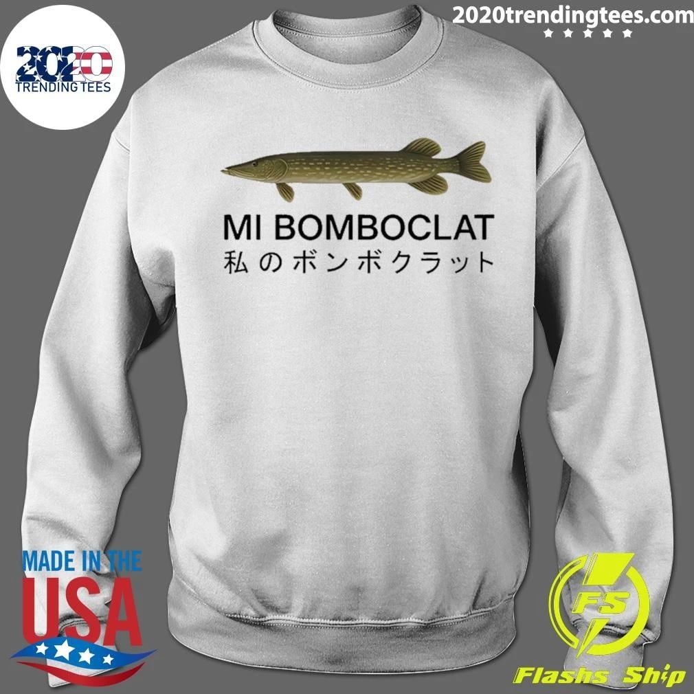 Mi Bomboclat Fish Meme Japanese Text Shirt