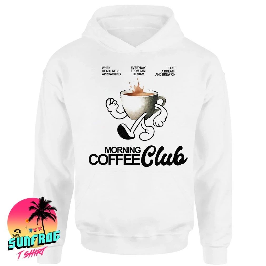 Morning coffee club when deadline approaching take a breath brew on shirt
