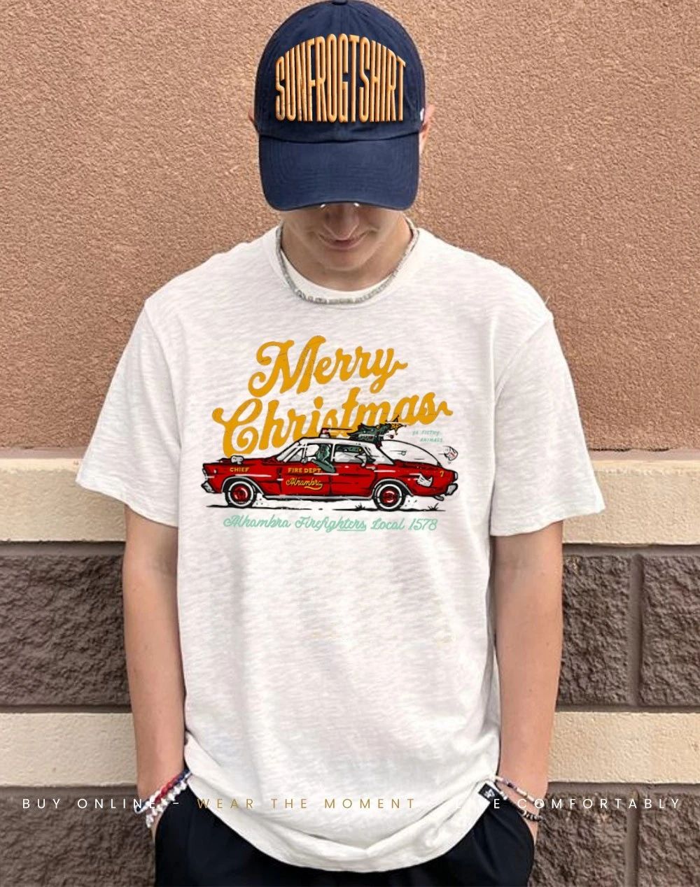 Alhambra Firefighters Local 1578 merry Christmas ya filthy animals shirt