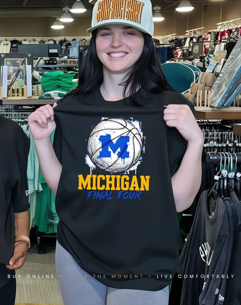 Michigan Wolverines 2026 Final Four March Madness paint shirt