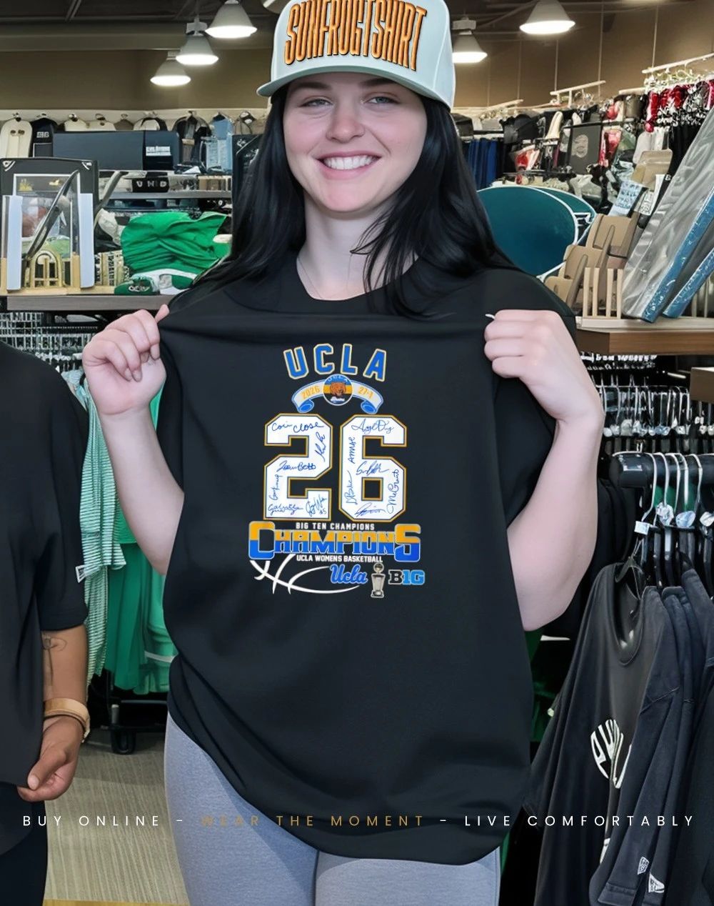 UCLA Women’s Basketball 26 Big Ten Champions signatures shirt