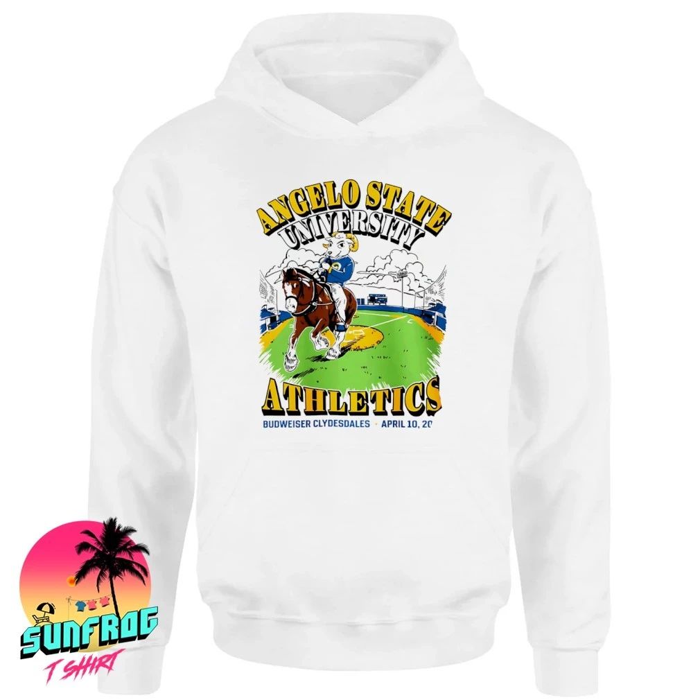 Angelo State University Budweiser Clydesdales April 10 2026 shirt