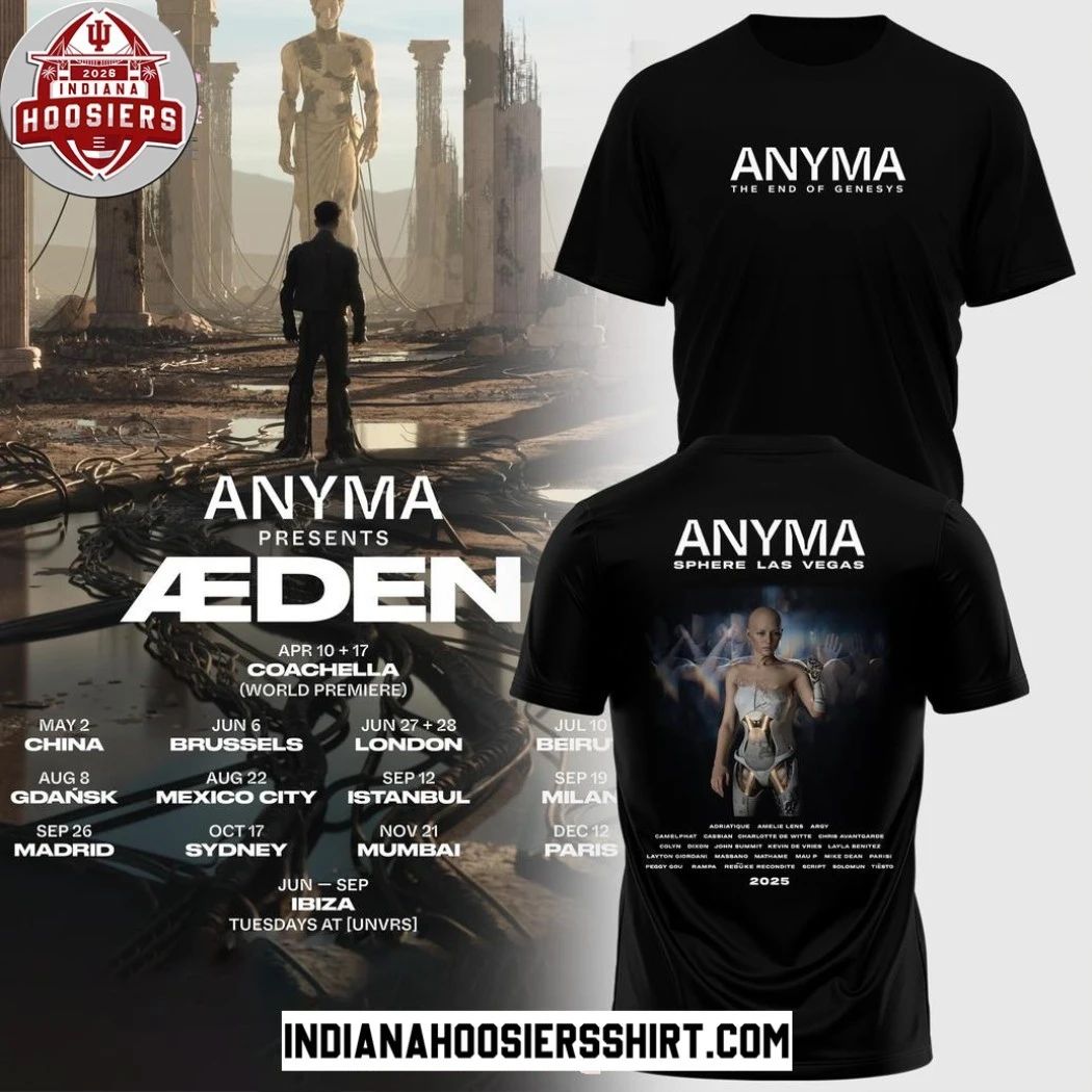 Anyma The End Of Genesys Black Two Sided 2026 Shirt
