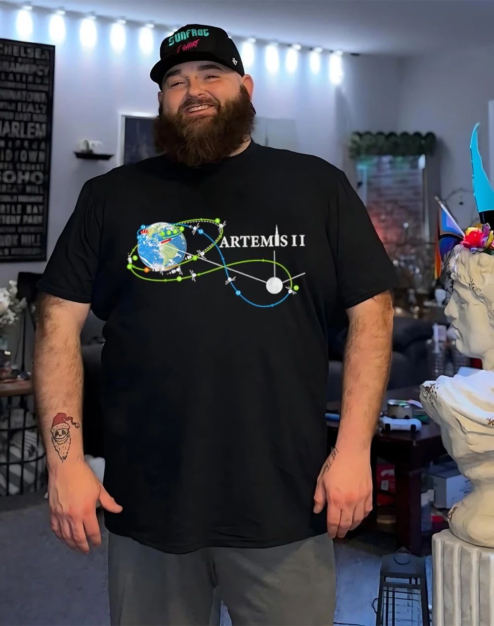 Artemis II Route Map shirt