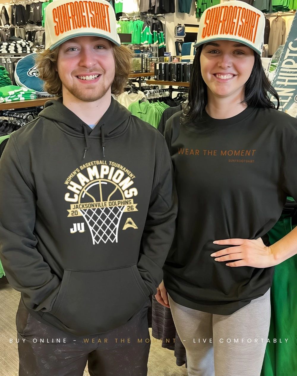 JU Dolphins 2026 ASUN Women’s Basketball Tournament Champions shirt