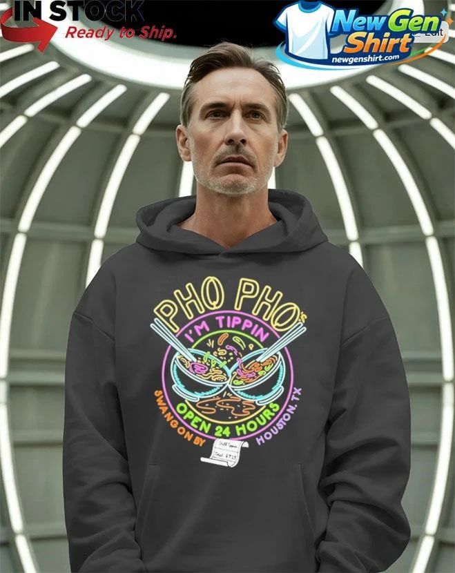 Pho Pho Im Tippin Open 24 Hours Logo Shirt