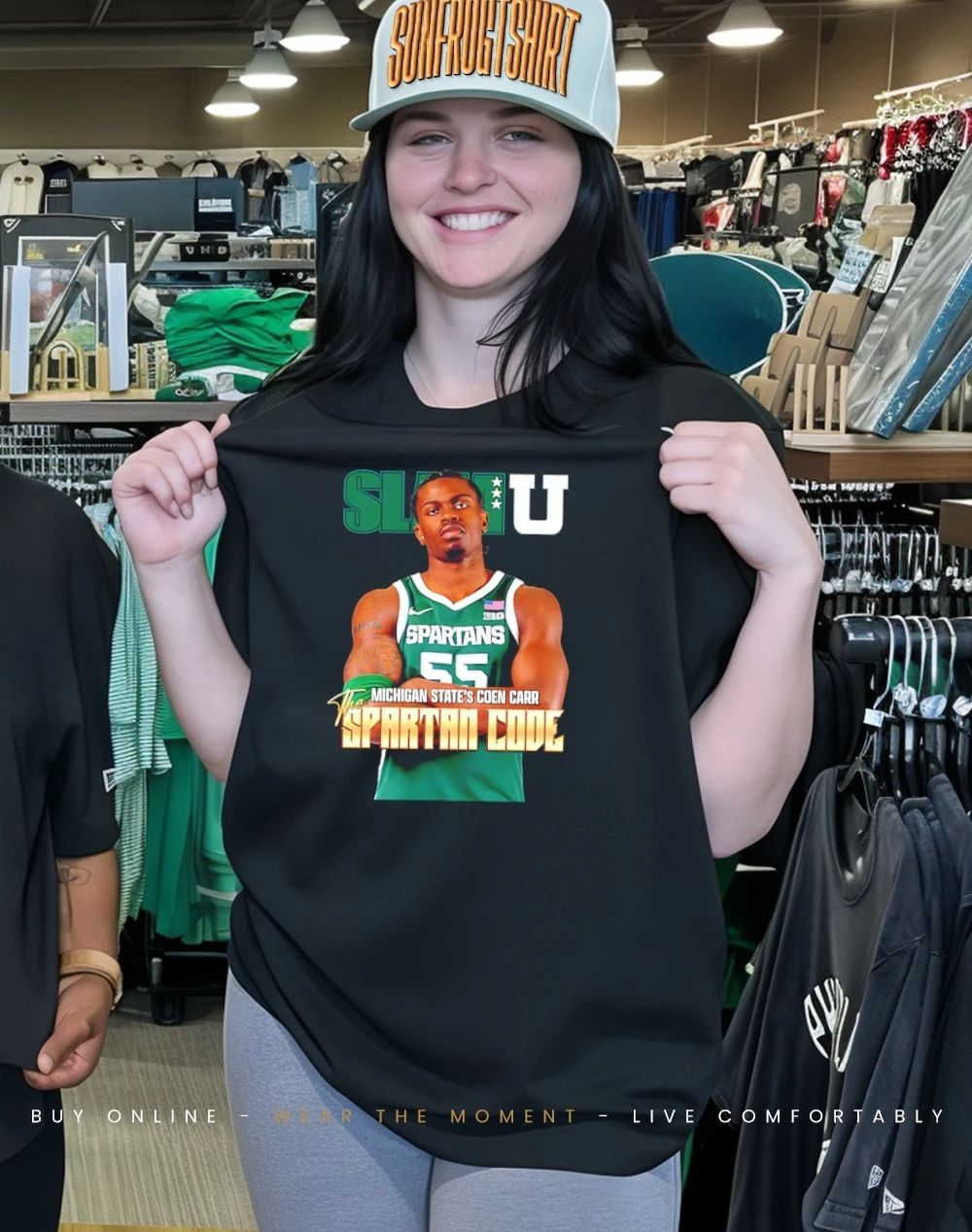 Coen Carr Michigan State Spartans The Spartan Code SlamU graphic shirt
