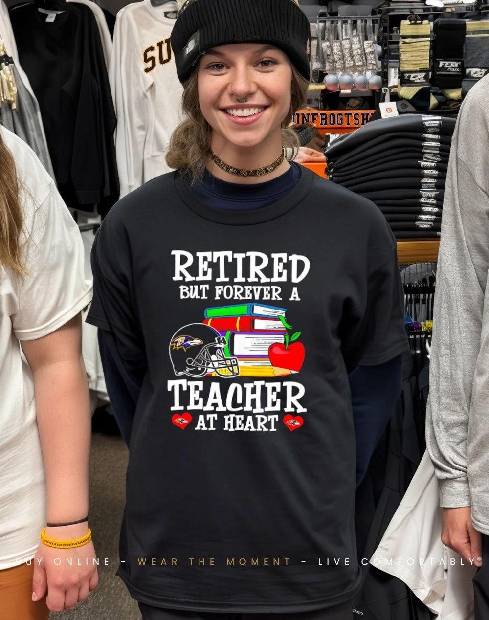 Baltimore Ravens Retired But Forever a Teacher At Heart shirt
