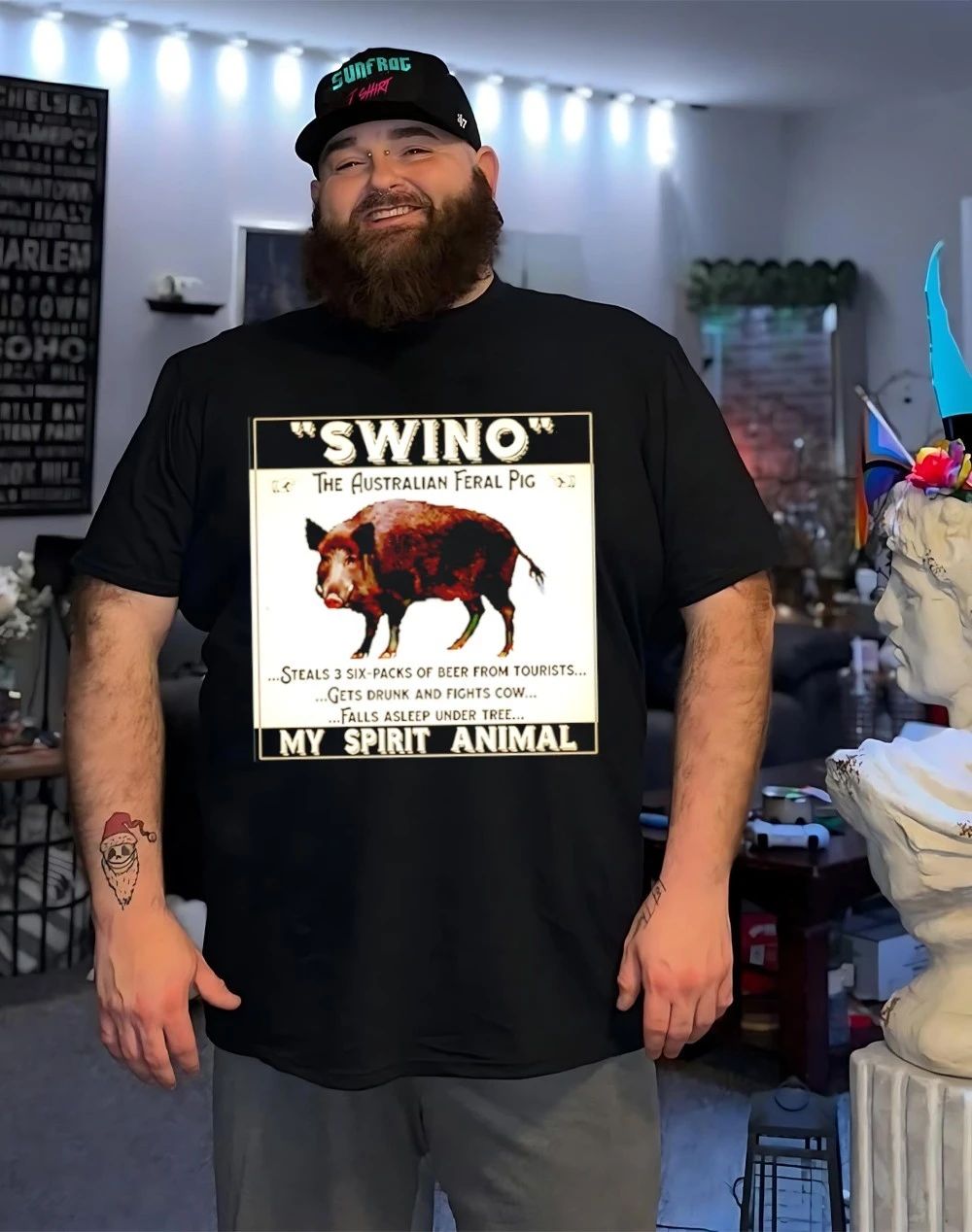 Swino Australian Feral Pig My Spirit Animal Shirt