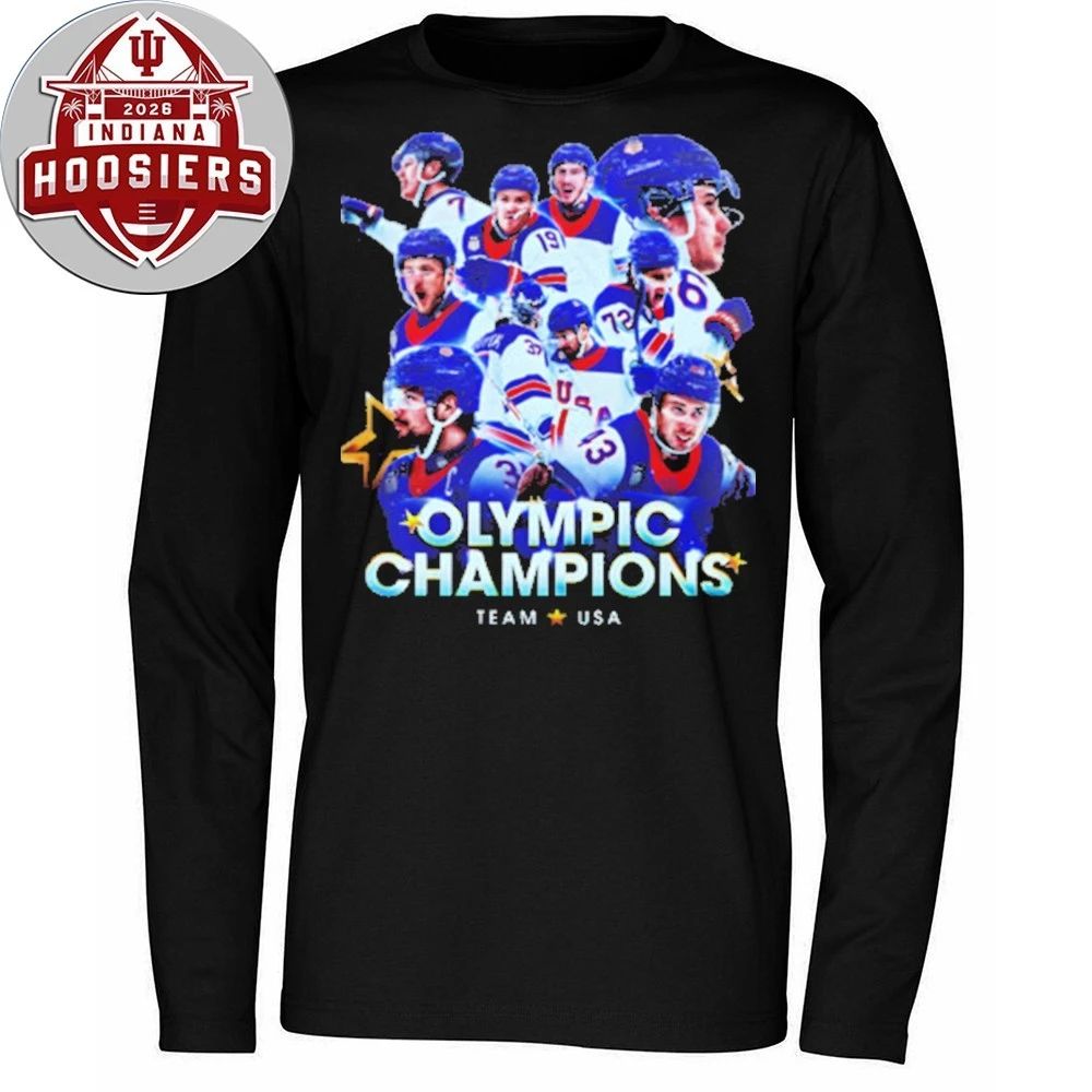 Usa Men’s Olympic Hockey Team Winter Olympic Milano Cortina 2026 Gold Medal Champions T-Shirt
