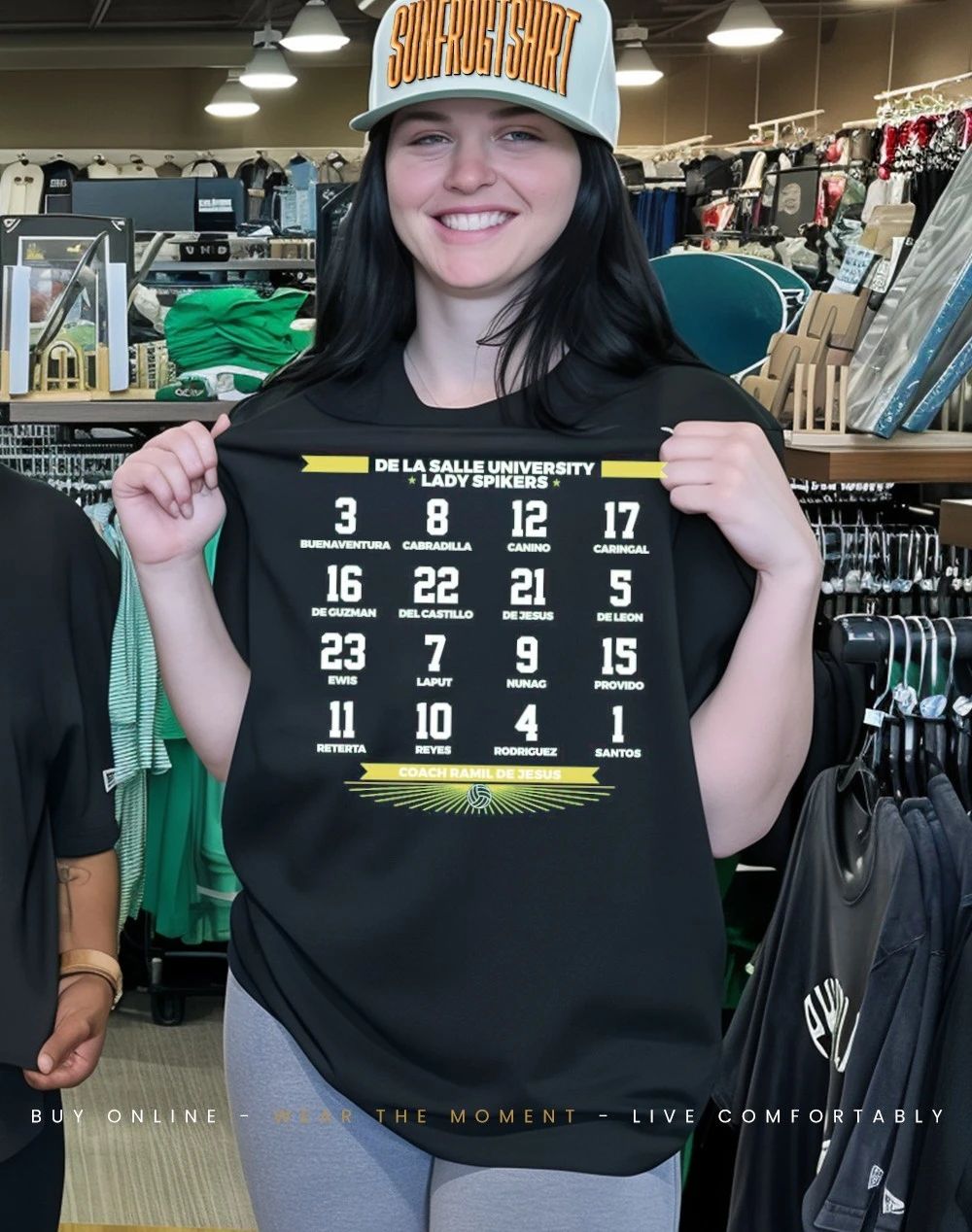 De La Salle Lady Spikers jersey numbers coach Ramil the Jesus shirt