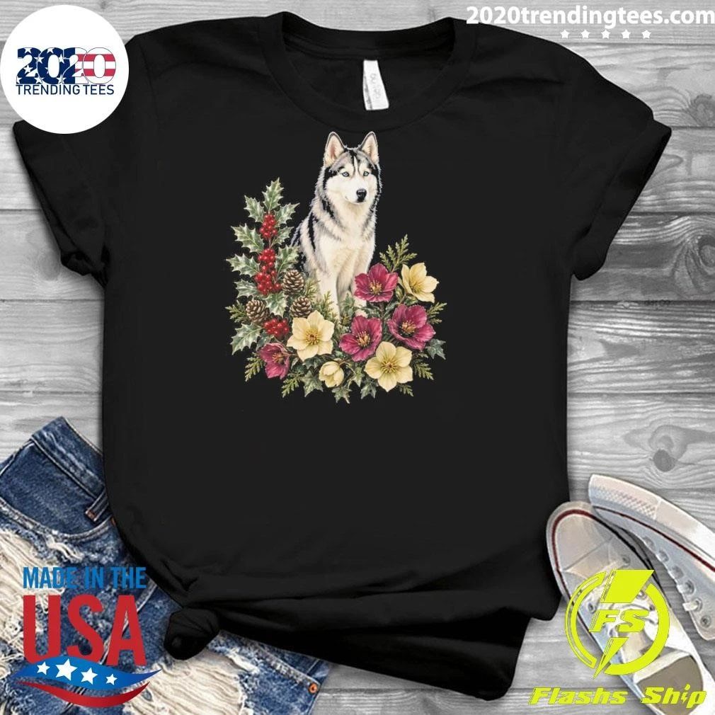 Siberian Husky Dog Mom Christmas Sweater Shirt